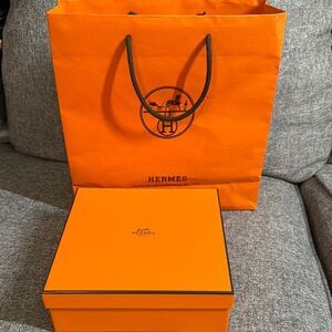 Hermès Orange Gift Box and Bag